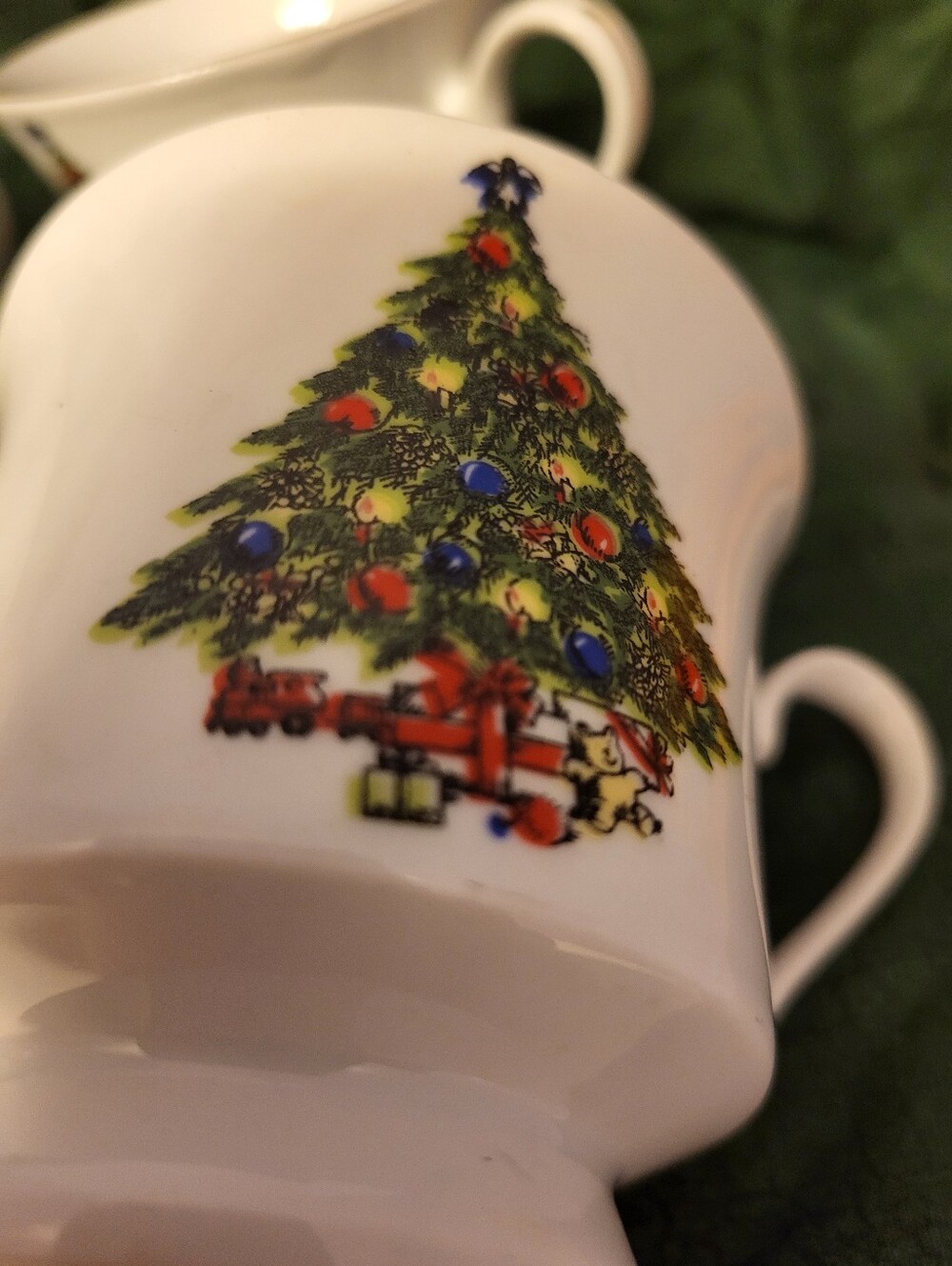 Seagull Fine China Chistmas Tree Set Of 6 Mugs/cups - Picture 6 of 8
